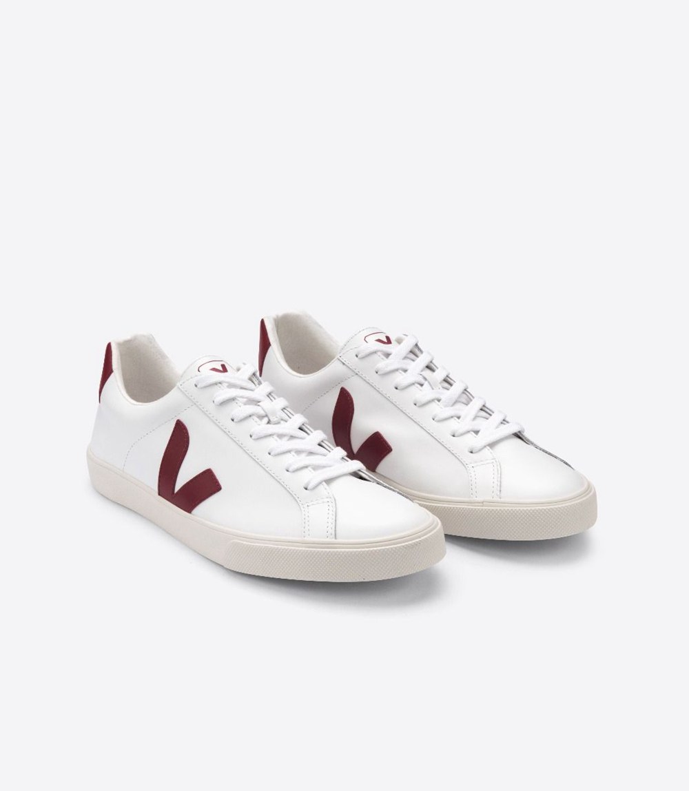 Veja Trainers Mens White - Esplar Leather - ZCMB-54129